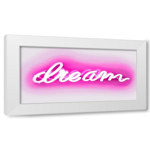 Neon Dream PW White Modern Wood Framed Art Print by Carr, Hailey