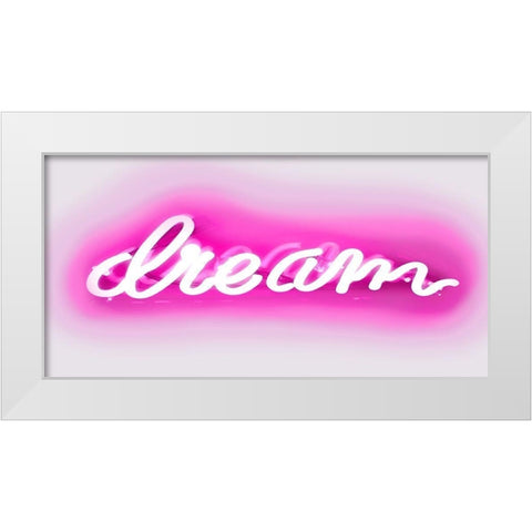Neon Dream PW White Modern Wood Framed Art Print by Carr, Hailey