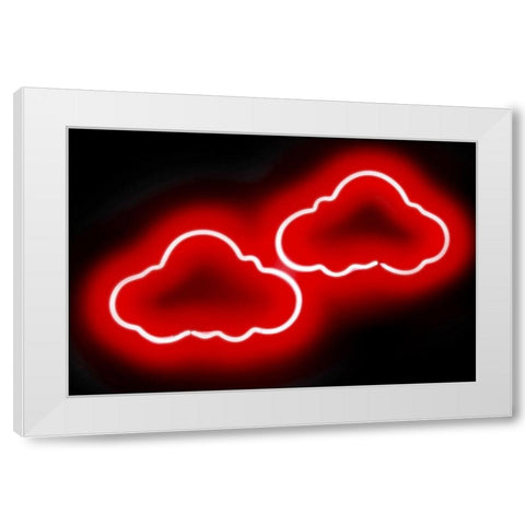 Neon Clouds RB White Modern Wood Framed Art Print by Carr, Hailey
