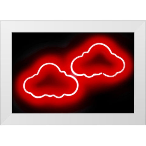 Neon Clouds RB White Modern Wood Framed Art Print by Carr, Hailey