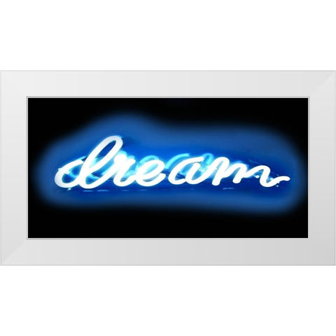 Neon Dream BB White Modern Wood Framed Art Print by Carr, Hailey