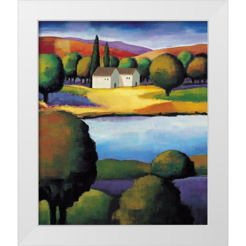 Ojai Morning I White Modern Wood Framed Art Print by Clarke, Janine