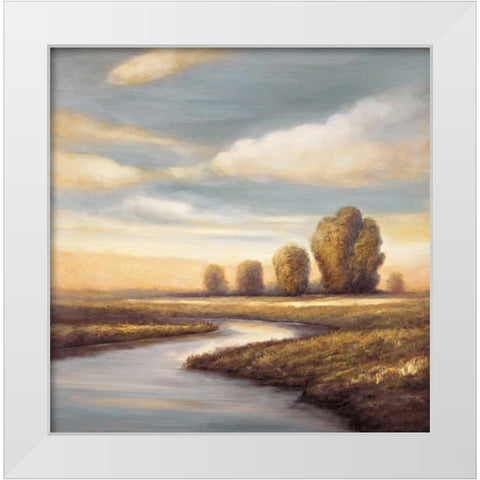 Reminisce II White Modern Wood Framed Art Print by Leonard, Jeffrey