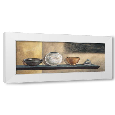 Ethnic Collection II White Modern Wood Framed Art Print by Ross, Yuki