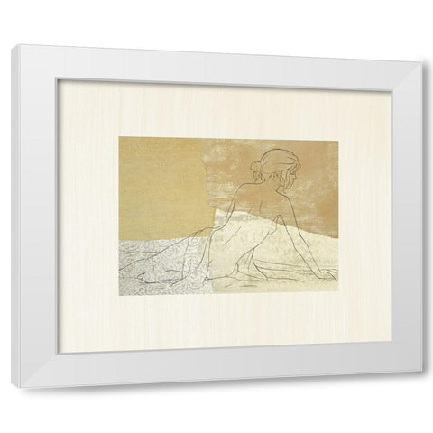 The Female Figure IV White Modern Wood Framed Art Print by Robbins, Jason