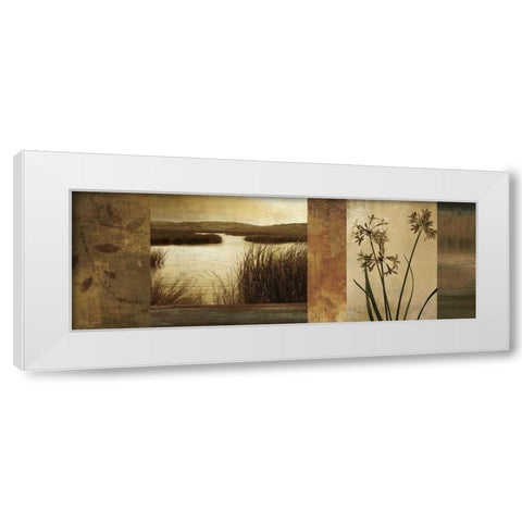 Laguna I White Modern Wood Framed Art Print by Seba, John