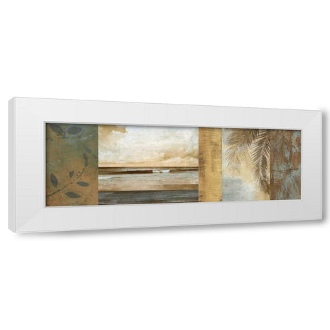 Del Mar II White Modern Wood Framed Art Print by Seba, John