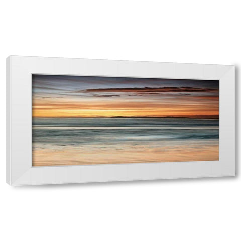 Sea and Sky White Modern Wood Framed Art Print by Seba, John