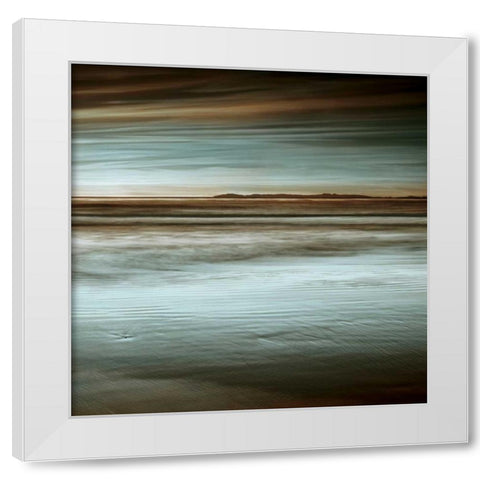 Lowtide White Modern Wood Framed Art Print by Seba, John