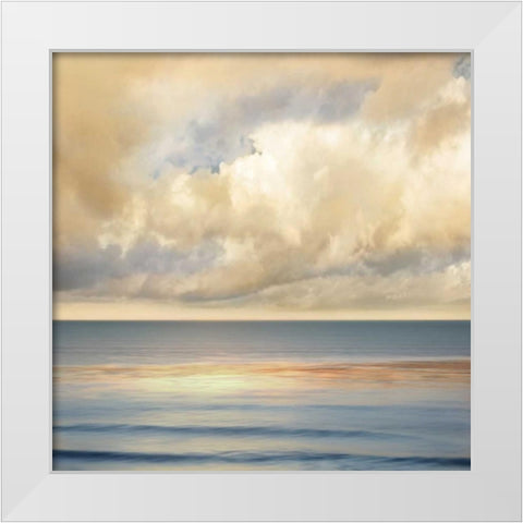 Ocean Light II White Modern Wood Framed Art Print by Seba, John