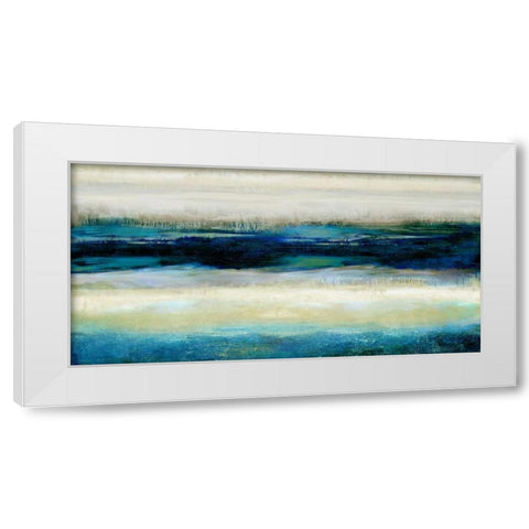 Reflections in Blue White Modern Wood Framed Art Print by Blake, Jaden