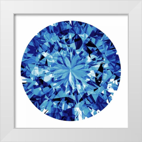 Shine On in Blue White Modern Wood Framed Art Print by Tatum, Jan