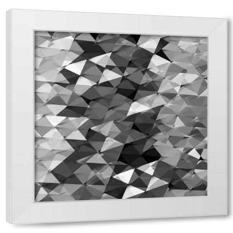 Geometric Squared II White Modern Wood Framed Art Print by Tatum, Jan