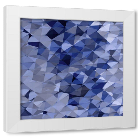 Geometric Squared VI White Modern Wood Framed Art Print by Tatum, Jan