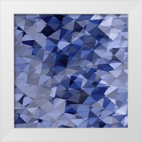 Geometric Squared VI White Modern Wood Framed Art Print by Tatum, Jan