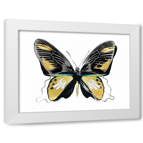 Vibrant Butterfly VI White Modern Wood Framed Art Print by Bosco, Julia