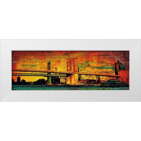 New York Memories White Modern Wood Framed Art Print by Casey, Julia