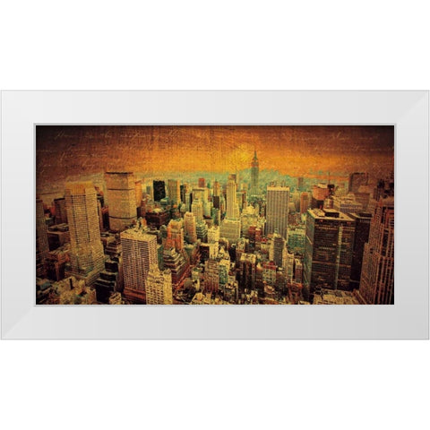 Remembering New York White Modern Wood Framed Art Print by Casey, Julia
