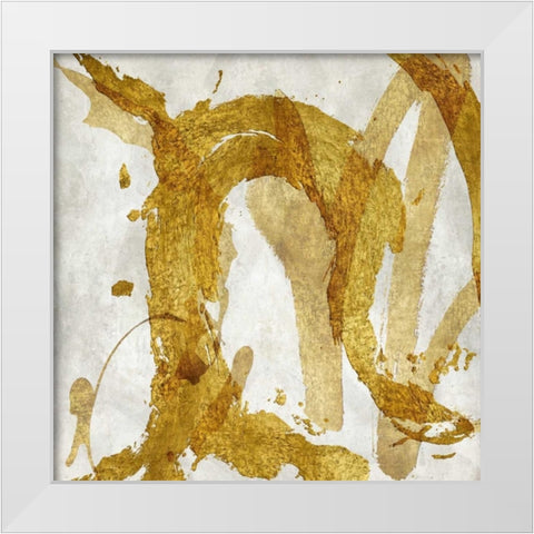 Jubilant I White Modern Wood Framed Art Print by Davila, Jordan
