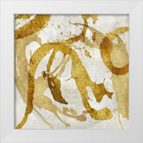 Jubilant III White Modern Wood Framed Art Print by Davila, Jordan