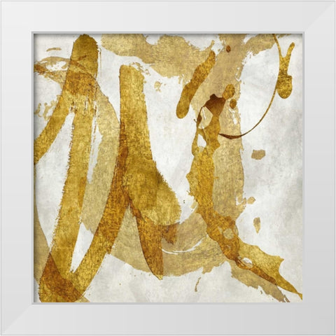 Jubilant IV White Modern Wood Framed Art Print by Davila, Jordan