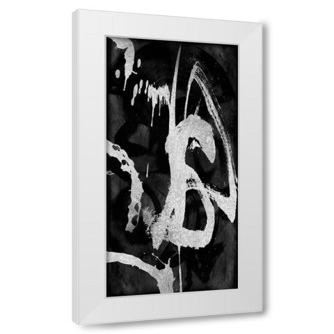 Rambunctious Silver I White Modern Wood Framed Art Print by Davila, Jordan