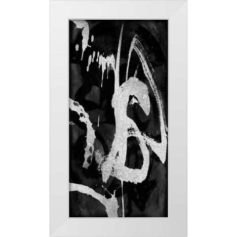 Rambunctious Silver I White Modern Wood Framed Art Print by Davila, Jordan