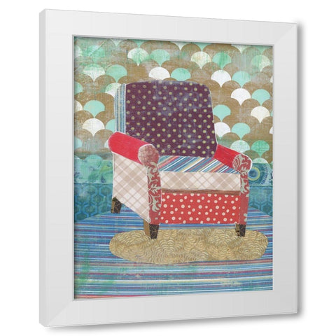 Artist Chair White Modern Wood Framed Art Print by McGee, Jenny