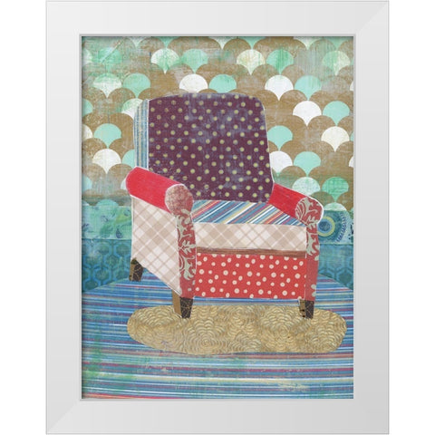 Artist Chair White Modern Wood Framed Art Print by McGee, Jenny