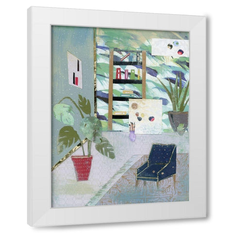 Artists Studio White Modern Wood Framed Art Print by McGee, Jenny