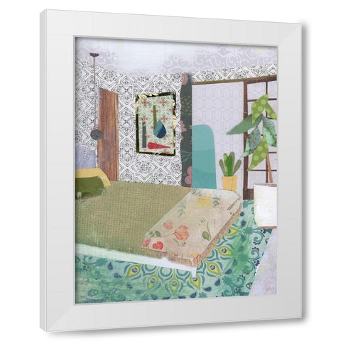 BoHo Room White Modern Wood Framed Art Print by McGee, Jenny
