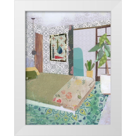 BoHo Room White Modern Wood Framed Art Print by McGee, Jenny