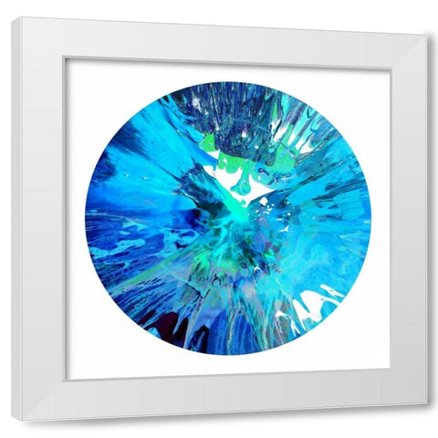 Circular Motion I White Modern Wood Framed Art Print by Evans, Josh