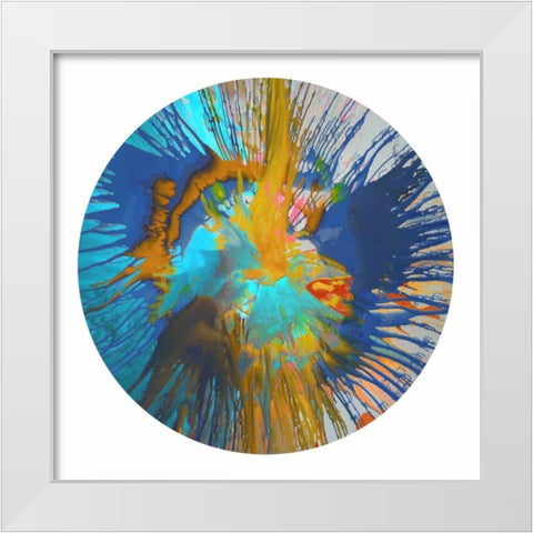 Circular Motion II White Modern Wood Framed Art Print by Evans, Josh