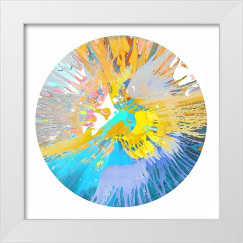 Circular Motion VI White Modern Wood Framed Art Print by Evans, Josh