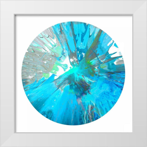 Circular Motion IX White Modern Wood Framed Art Print by Evans, Josh