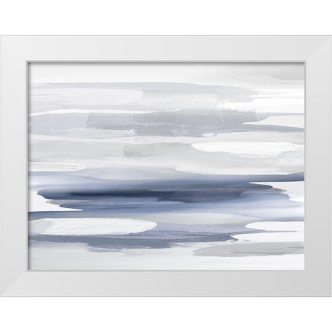 Beyond in Blue White Modern Wood Framed Art Print by Hanson, Jackie