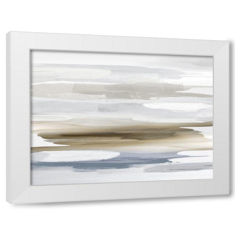 Beyond in Neutral White Modern Wood Framed Art Print by Hanson, Jackie
