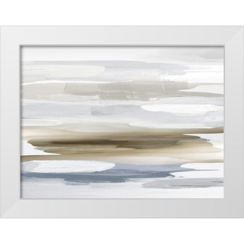 Beyond in Neutral White Modern Wood Framed Art Print by Hanson, Jackie