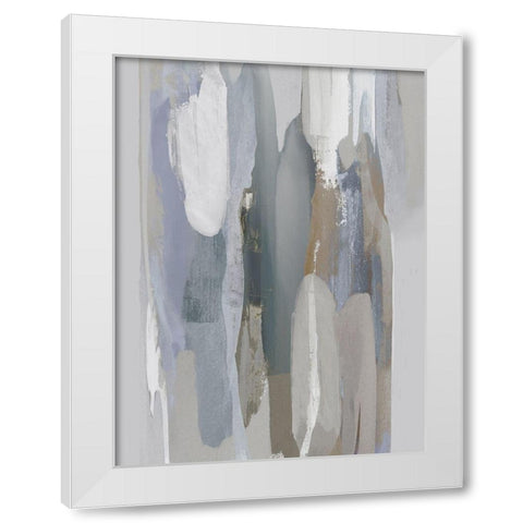 Converge Gray I White Modern Wood Framed Art Print by Hanson, Jackie