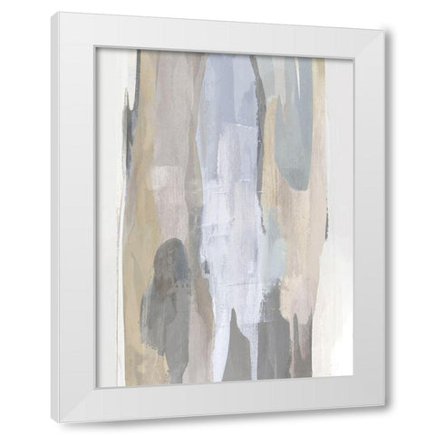 Converge Gray II White Modern Wood Framed Art Print by Hanson, Jackie