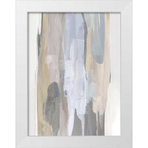 Converge Gray II White Modern Wood Framed Art Print by Hanson, Jackie