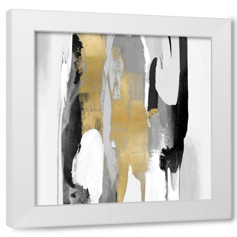 Converge II White Modern Wood Framed Art Print by Hanson, Jackie