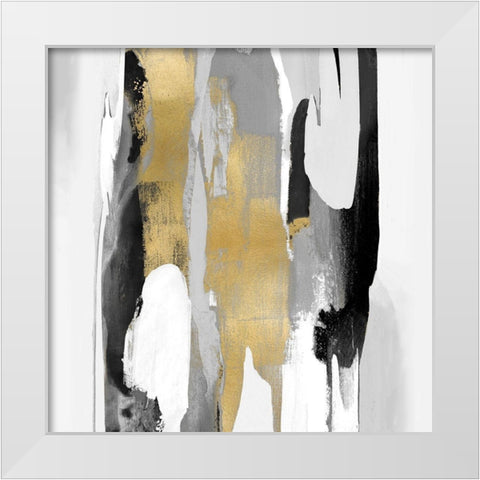 Converge II White Modern Wood Framed Art Print by Hanson, Jackie