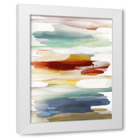 Gesture II White Modern Wood Framed Art Print by Hanson, Jackie
