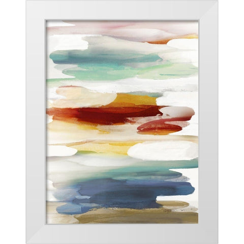 Gesture II White Modern Wood Framed Art Print by Hanson, Jackie