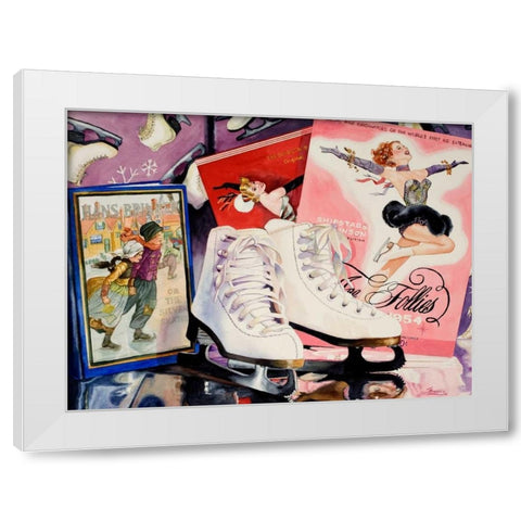 Ice Follies White Modern Wood Framed Art Print by Koenig, Judy