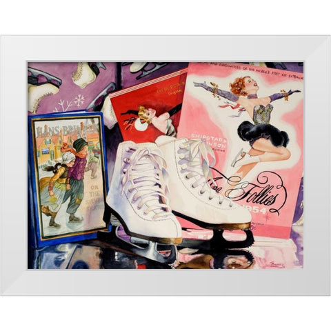 Ice Follies White Modern Wood Framed Art Print by Koenig, Judy