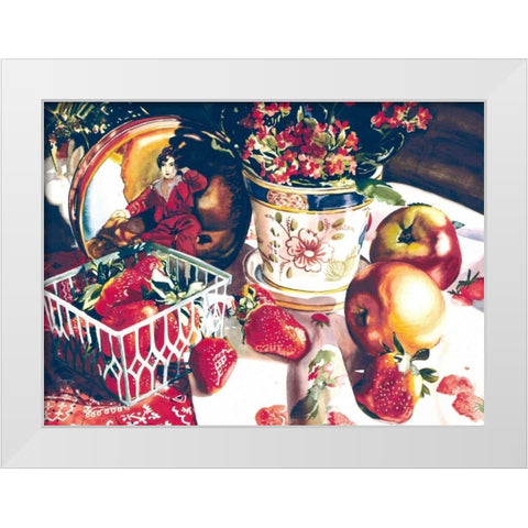 Dolce Rosa White Modern Wood Framed Art Print by Koenig, Judy