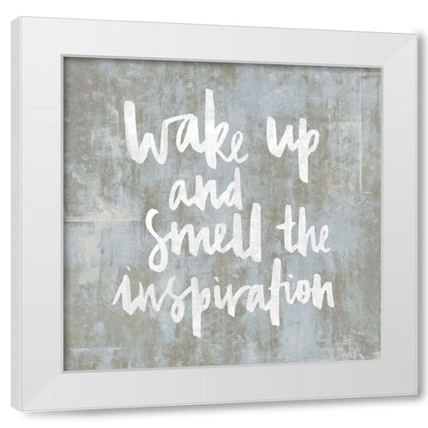 Wake Up White Modern Wood Framed Art Print by MacDowell, Jamie
